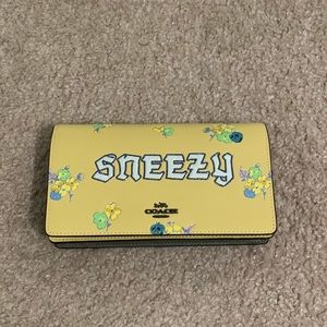Coach Dark Disney Sneezy Crossbody